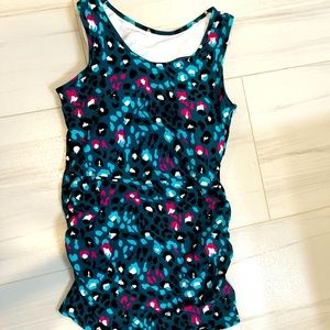 Latched Mama Maternity & Postpartum Gathered Nursing Swim Tank NWT XS